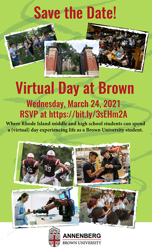 Save the Date! Virtual Day at Brown